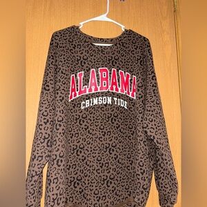 Alabama Crimson Tide Cheetah print long sleeve
